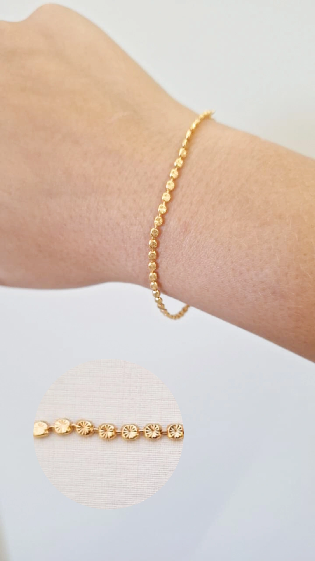 Pulseira Encanto Reluzente Banho De Ouro 18k