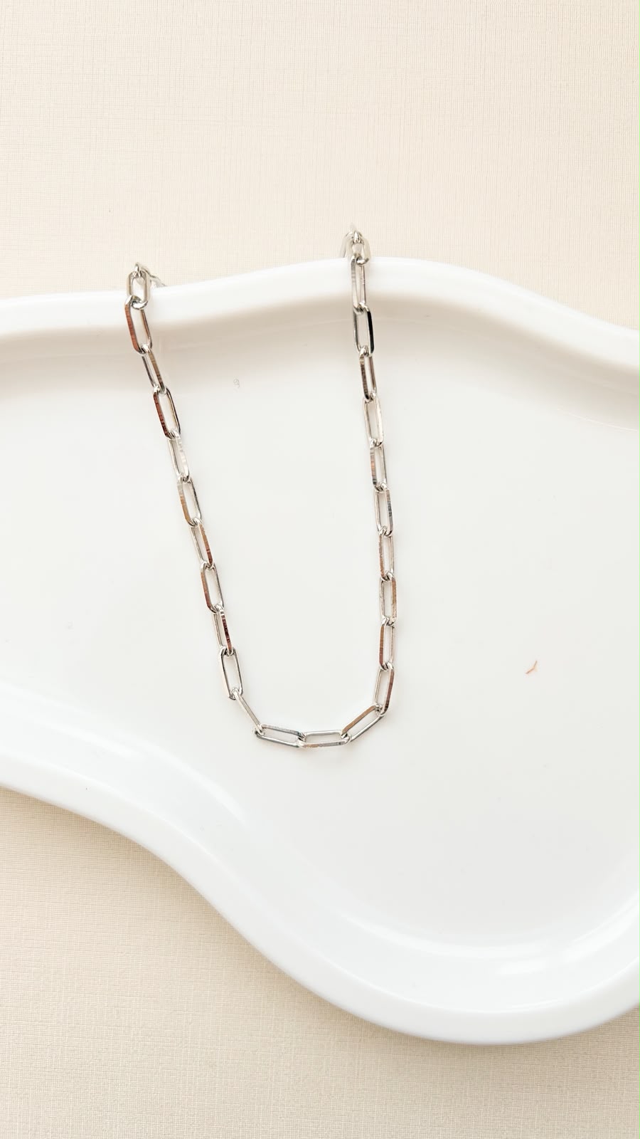 Choker Cartier Longa Ródio Branco