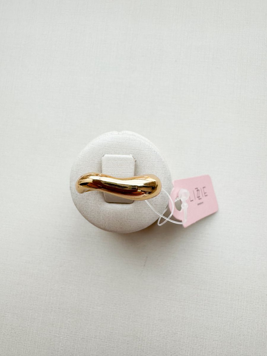 Ondulado Orgânico Ouro 18 k Tam. 19