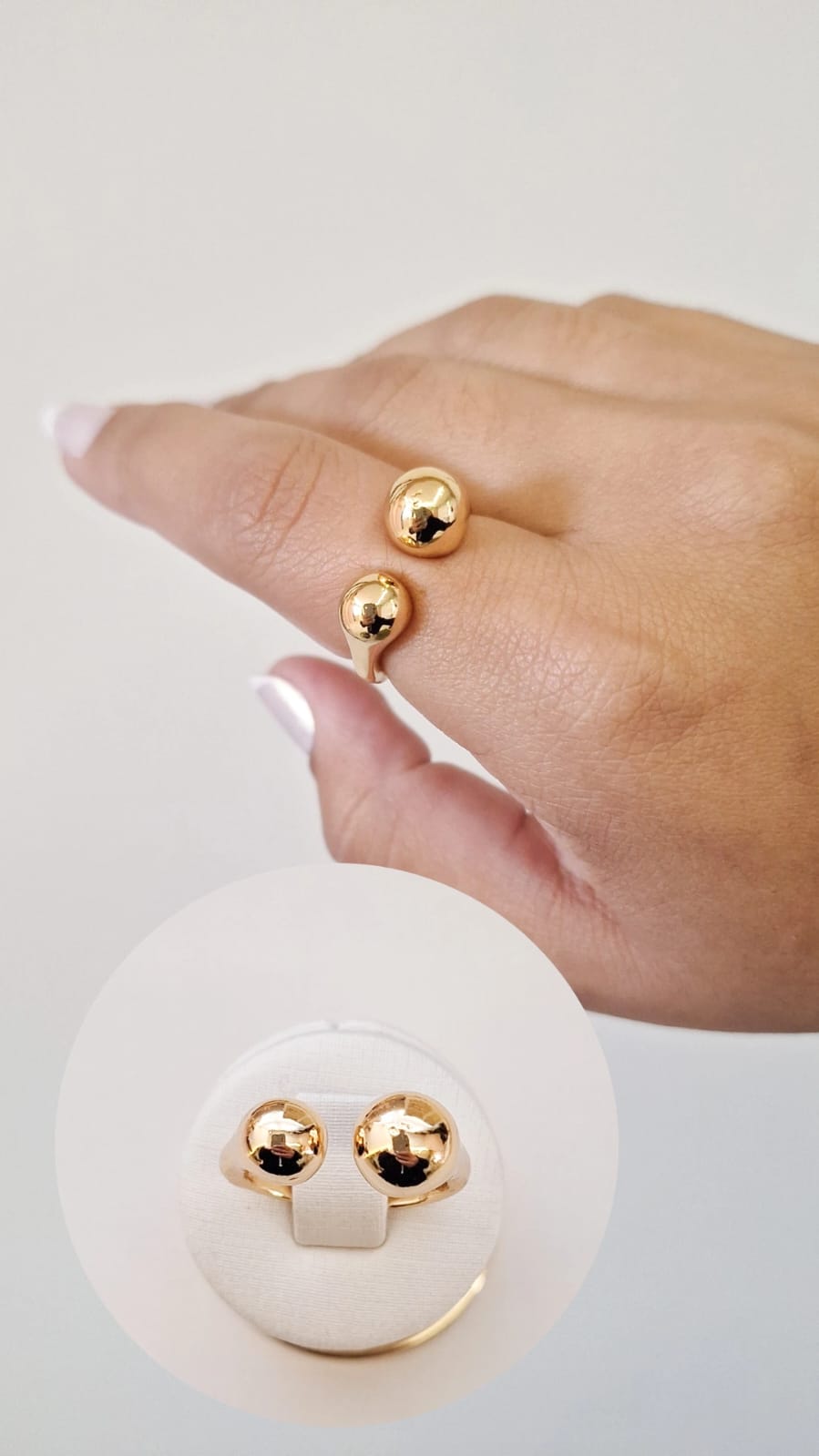 Argola Duas Fileiras Cravejadas Cristal Estilo Margarida Ouro 18 k
