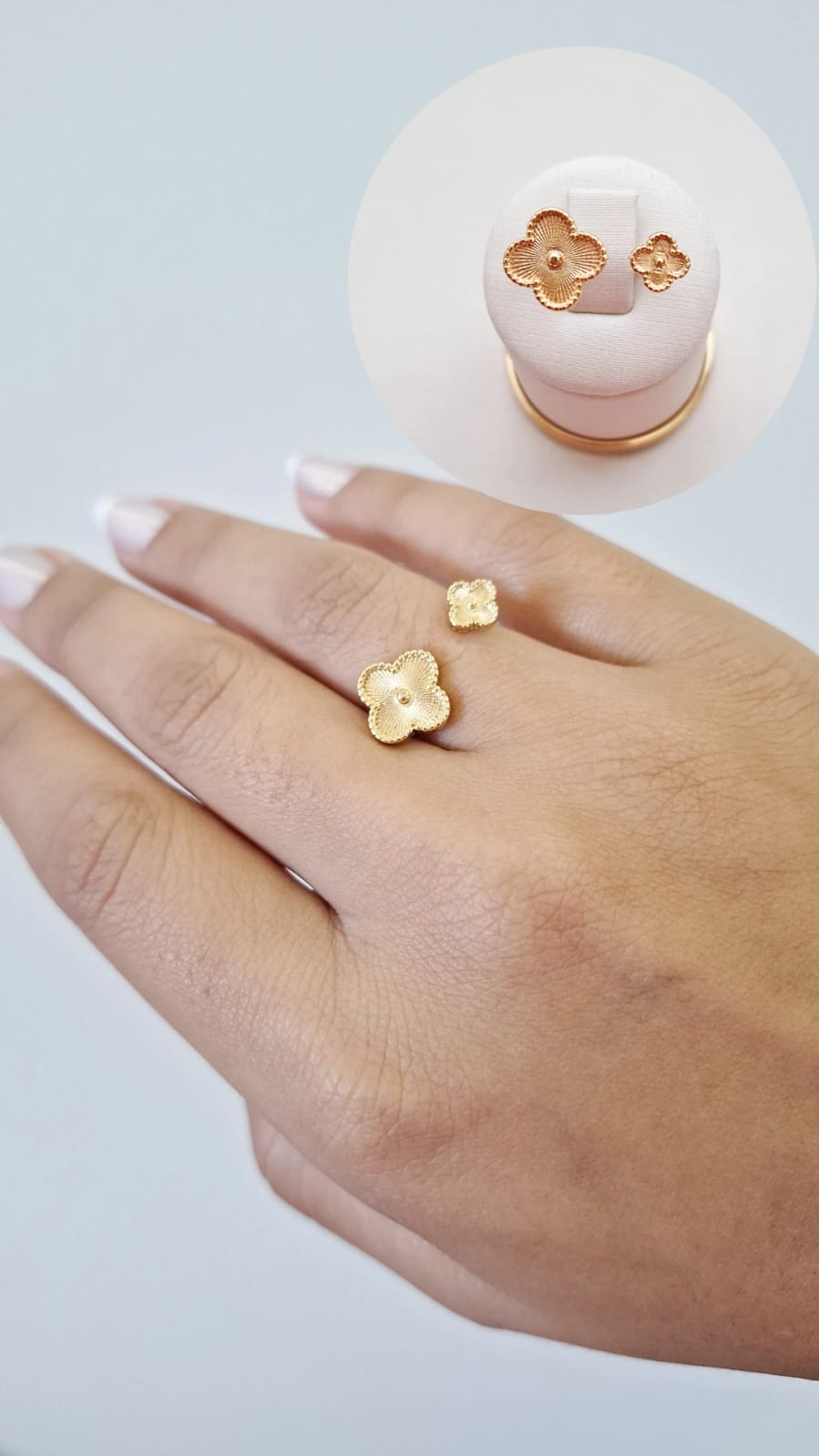 Piercing Fake Cravejado Ouro 18 k