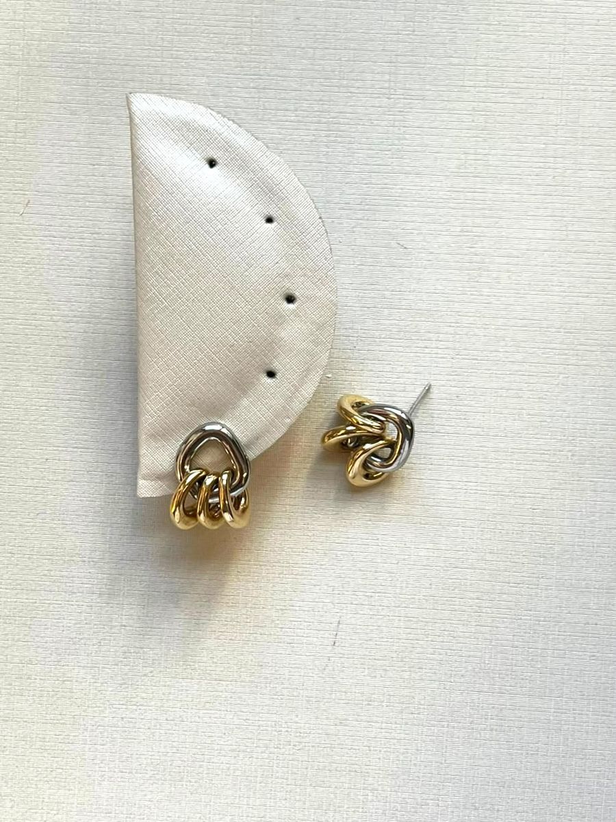 Elo Branco com 3 Elos Dourado