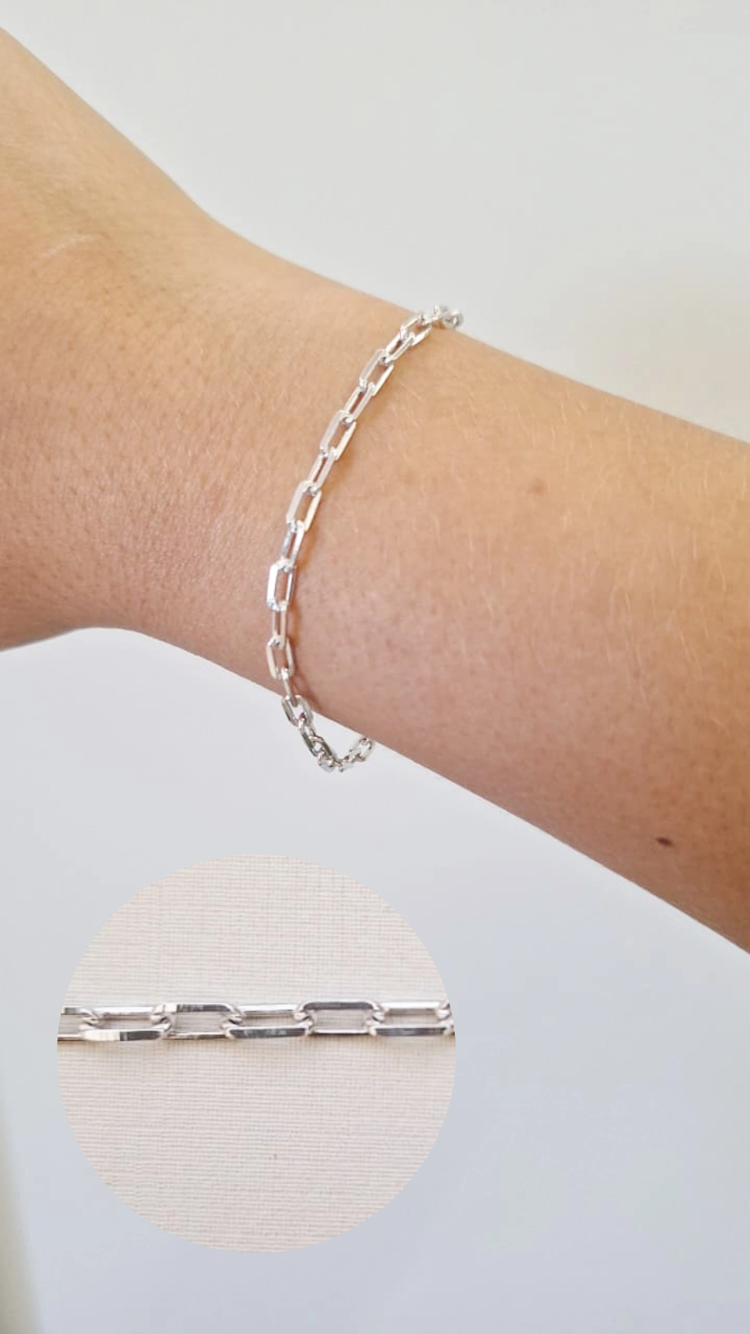 Pulseira Elos Cartier Ródio Branco
