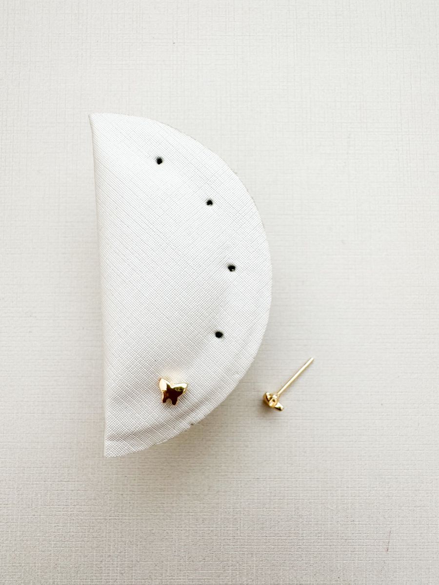 Mini Borboleta Lisa P Ouro 18 k
