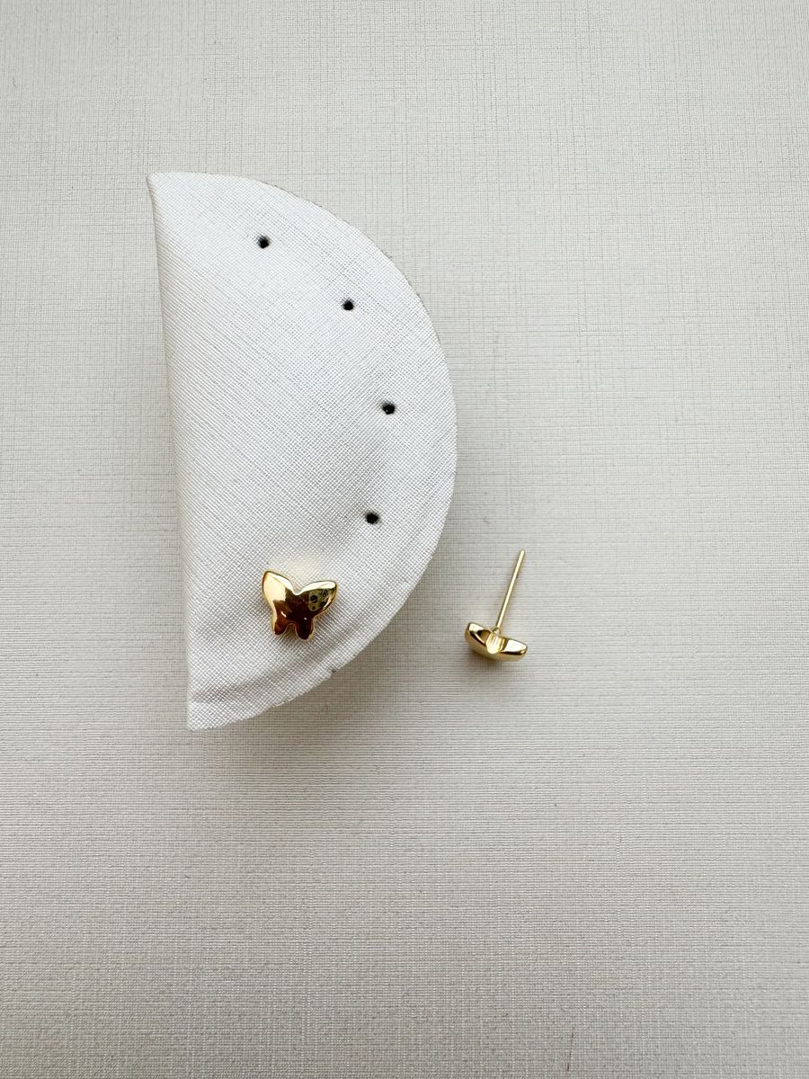 Borboleta Lisa M Ouro 18 k