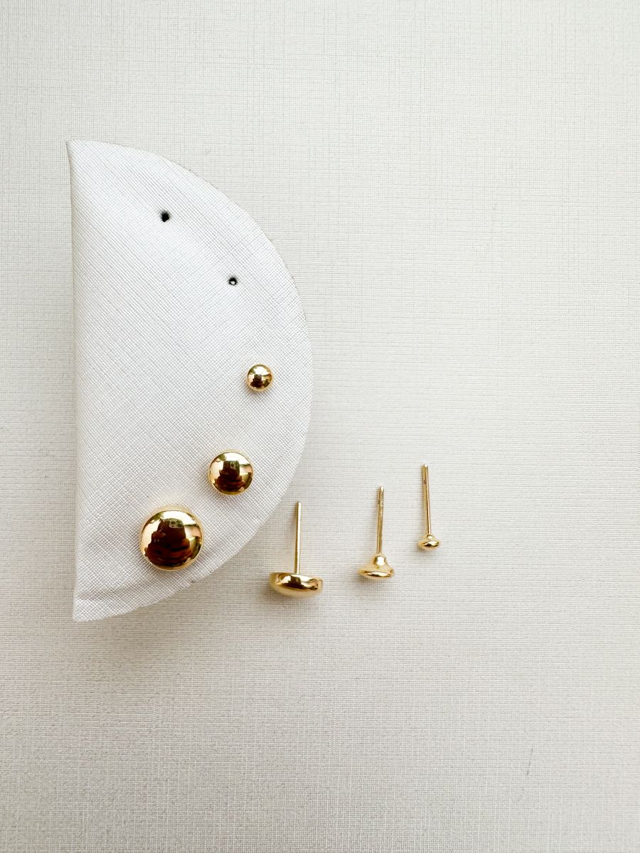 Trio Redondo Liso Ouro 18 k