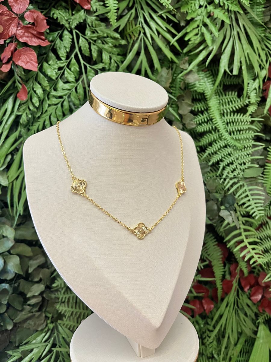 Choker Vintage Alhambra Ouro 18 k