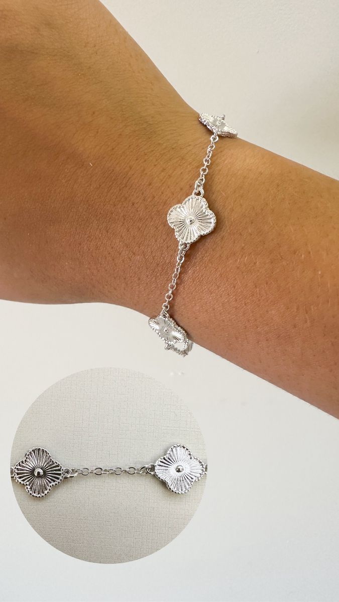 Pulseiras Vintage Alhambra Ródio Branco